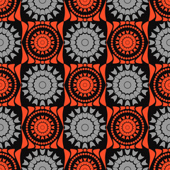 Background pattern abstract flowers