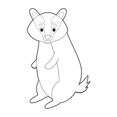 Easy Coloring Animals for Kids: Badget