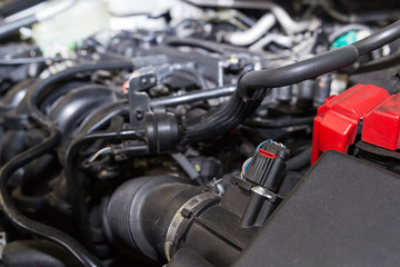 Fototapeta na wymiar Car engine repair