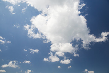 blue sky with white clouds 