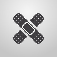 Medical plaster. Health care. Vector.