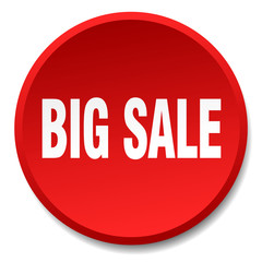 big sale red round flat isolated push button