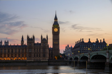 Fototapeta na wymiar Palace of Westminster Big Ben