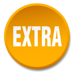 extra orange round flat isolated push button