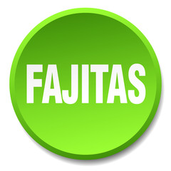 fajitas green round flat isolated push button