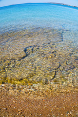 flow foam and froth in the sea    of mediterranean greece