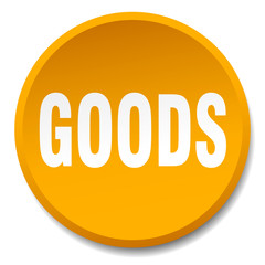 goods orange round flat isolated push button