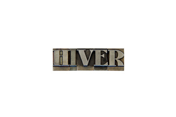Hiver / caracteres d'imprimerie en plomb 
