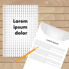 Vector template for brochures, covers, flyers or business report