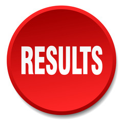 results red round flat isolated push button