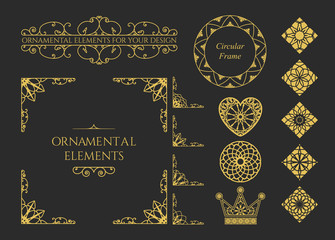 Calligraphic design elements