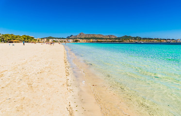 Alcudia Beach Majorca Spain Balearic Islands