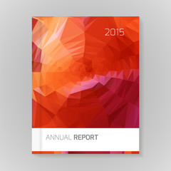 Annual Report Cover vector illustration