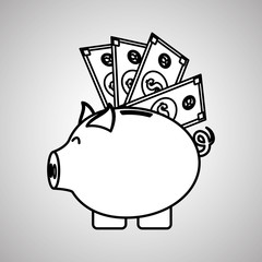 Money bills design, vector illustration, vector illustration