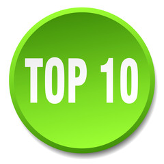 top 10 green round flat isolated push button
