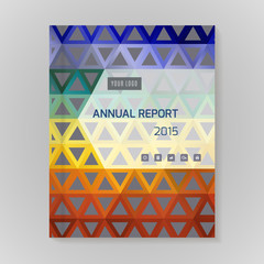 Annual Report Cover vector illustration