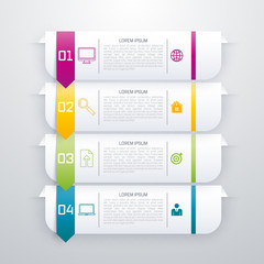 Vector illustration infographics four options