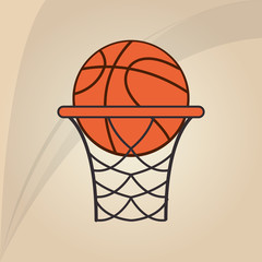 Fototapeta na wymiar Basketball icon design, vector illustration