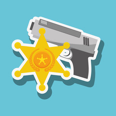 police icon design, vector illustration