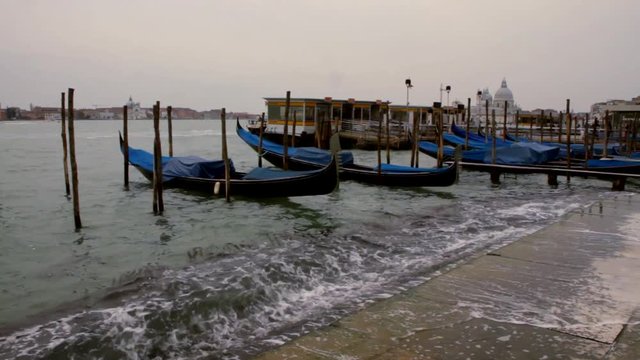 Venetian Gondolas - Venice, Venezia
