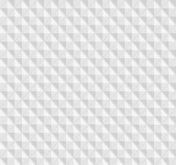 White seamless geometric pattern, ribbed surface, rhombs the figures, the 3D effect vector.