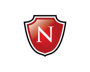 Shield N Letter Logo