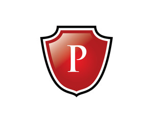 Shield P Letter Logo