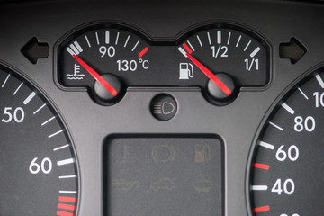 Car board tools, water and fuel indicator