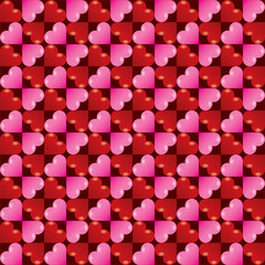 Seamless Heart Pattern. Ideal for Valentine's Day Wrapping Paper.