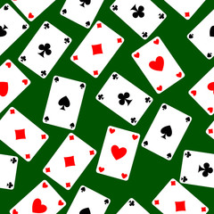 Cards on the table seamless image