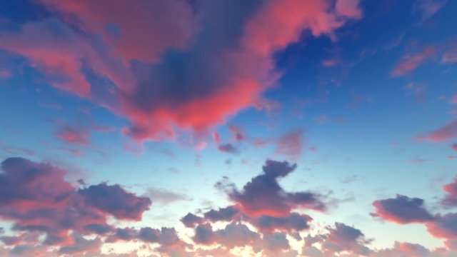 Sky clouds. 3d