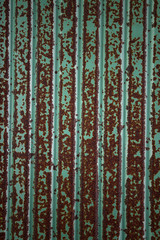 A rusty corrugated iron metal roof Zinc wall