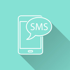 SMS - vector icon.