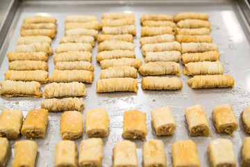 Oriental sweets with honey and nuts