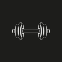 Dumbbell - vector icon.