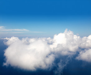 Fototapeta na wymiar Beautiful view above clouds