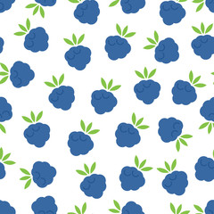 Blackberry seamless pattern.