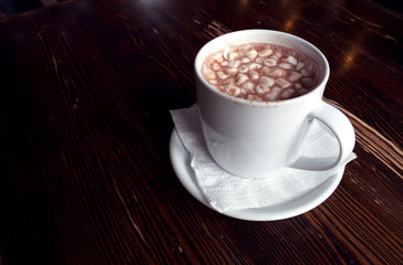 Какао с маршмеллоу. Cocoa with marshmallows
