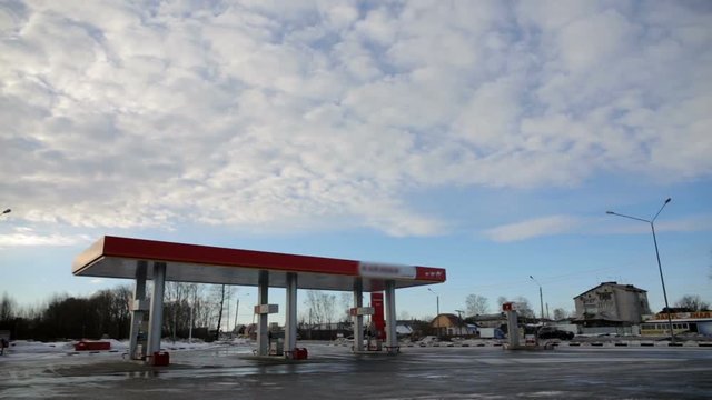 gas station timelapse