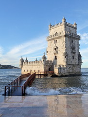 Fototapeta premium Belem Tower in Lisbon, Portugal 