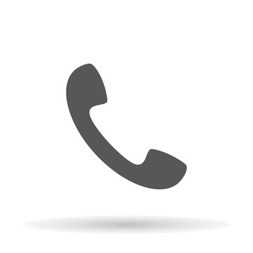 Phone icon on a white background, vector illustration