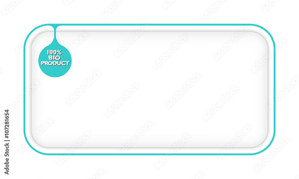 Poster vector simple box to fill your text and bio symbol