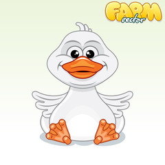 Cute Cartoon Duck