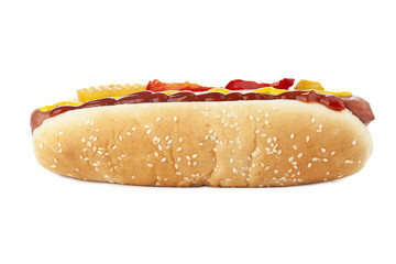 grilled hotdog sandwich