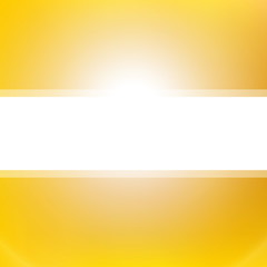 Obraz premium Golden sun light background. Abstract vector background with blurred lights and white space for text