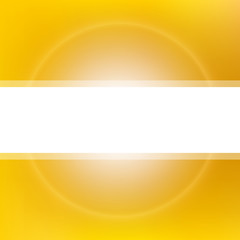 Obraz premium Golden sun light background. Abstract vector background with blurred lights and white space for text