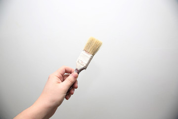 Man hold in the hand tools