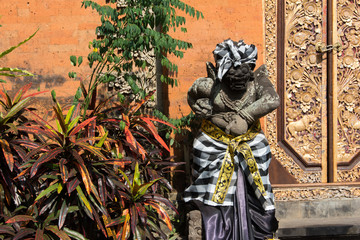 Stone idol in a Balinese temple