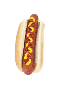 hot dog sandwich with grilled hot dog