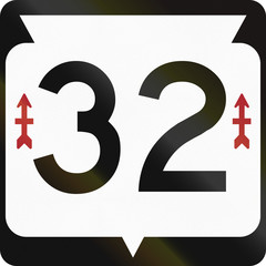 Wisconsin Highway Route shield used in the US